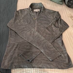 Sport Haley Gray Patterned Golf Pullover SFP